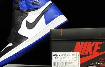 AIR “FRAGMENT” 1 BLACK ROYAL-WHITE 716371-040 RETRO MENS JORDAN SPORT 0705